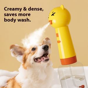 Machine à mousser intelligente en plastique pour chat et chien Gel de <span class=keywords><strong>bain</strong></span> et de douche Outil de nettoyage transfrontalier pour fournitures pour animaux de compagnie - Product Image 2