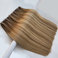 Nouvelle Tendance 2024 : Extensions de Cheveux Humains Invisibles 100% Naturels, Pointes Épaisses, Nouvelle Tissage Genius Weft Noué à la Main