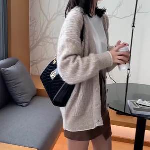 Bolsos de mujer clásicos informales a la moda, Bolso de terciopelo con entramado de diamantes y cadena de Metal, bandolera de hombro para uso diario - Product Image 6