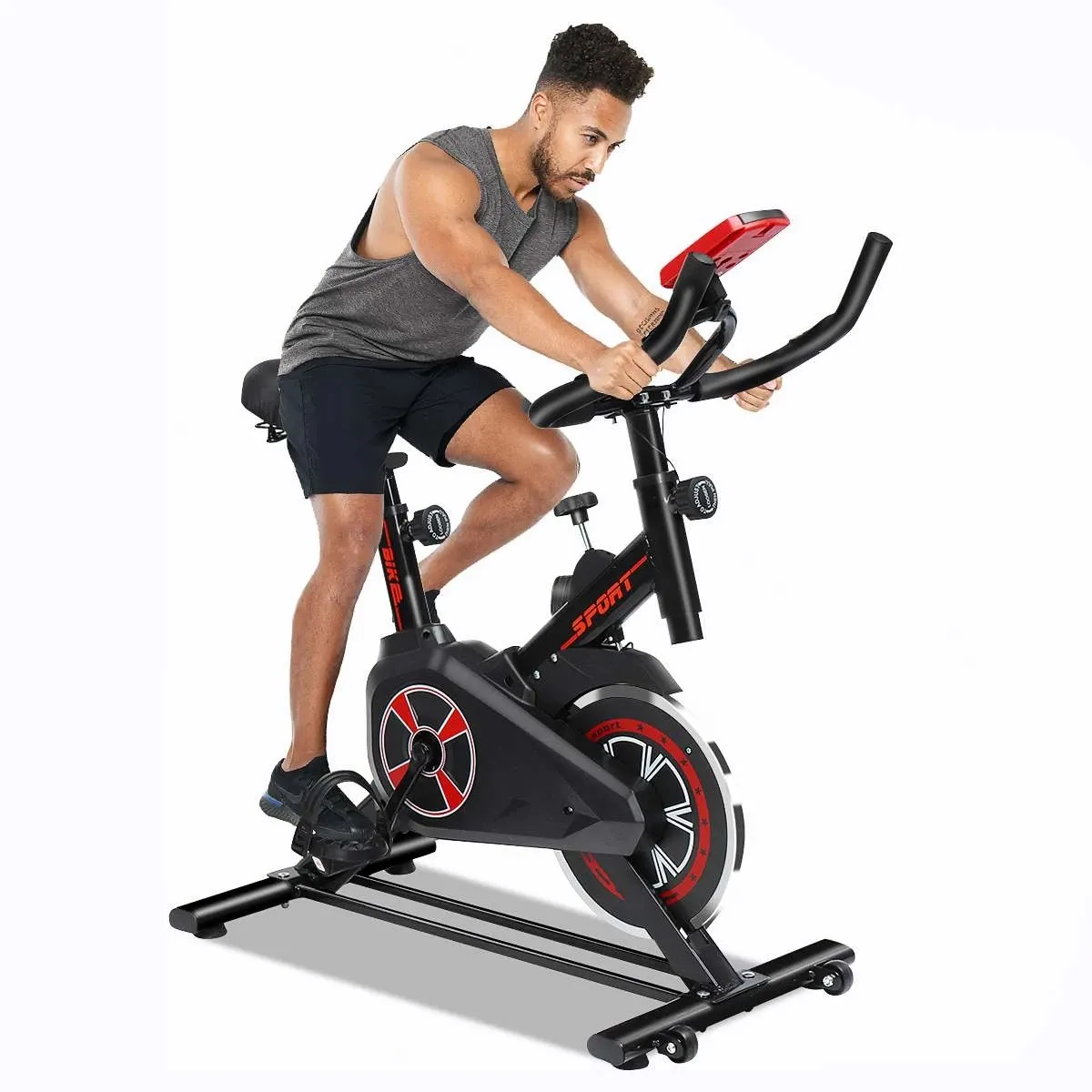 2021 ev ticari egzersiz bisikleti manyetik direnç egzersiz bisikleti ekran ile özel logo spor ekipmanları