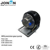 Pompes à engrenages micro à entraînement magnétique en acier inoxydable 316L à haute viscosité 40 ul/rev pour eau et huile, pour laboratoire
