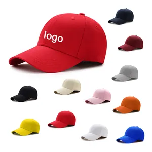 OEM topi bisbol pria grosir multiwarna polos kualitas tinggi Logo topi olahraga untuk pria
