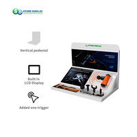 LCD 10 pouces annonce acrylique favorisant le présentoir pour le centre commercial de magasin de détail et la salle d'exposition avec fonction d'animation