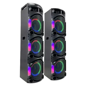 2023 Hot selling products Dual 12inch Big Power 120W Stereo Sound Party Karaoke Speaker with USB RCA AUX