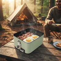 Boîte à lunch électrique portable, chauffe rapidement, alimentée par l'allume-cigare de voiture