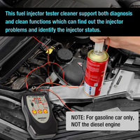 Herramienta de Diagnóstico para Autos ALLOSUN EM276A, Probador de Baterías 12V/24V para Detectar Fugas/Apagones en Inyectores de Combustible, Compatible con Todos los Autos/Camiones