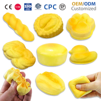 Assortiment de mini-jouets anti-stress en forme de patte de canard, en PU à remontée lente, à presser, pour enfants, pour jeu d'imitation de boulangerie, vente en gros