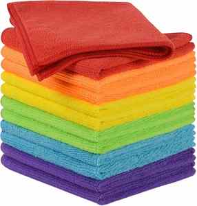 Serviette de cuisine en microfibre écologique 300 g/m² – Chiffons de nettoyage absorbants en fibre de bambou pour appareils électroménagers et vaisselle - Product Image 1