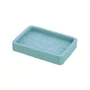 Jabonera Rectangular Azul Pastel 11.8x8.3x2.3 Cm Para Baño - Product Image 2