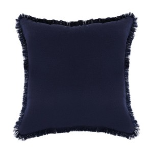 <span class=keywords><strong>Coussin</strong></span> en velours <span class=keywords><strong>bleu</strong></span> marine à franges, <span class=keywords><strong>coussin</strong></span> décoratif luxueux de couleur unie avec garniture à glands pour intérieurs de maison élégants - Product Image 2