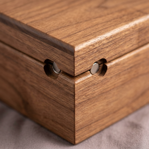 Caja <span class=keywords><strong>de</strong></span> <span class=keywords><strong>Recuerdos</strong></span> <span class=keywords><strong>de</strong></span> Madera Decorativa Grande para Fotos y Objetos Preciados - Cofre del Tesoro Hecho a Mano con Cierre Magnético - Product Image 2