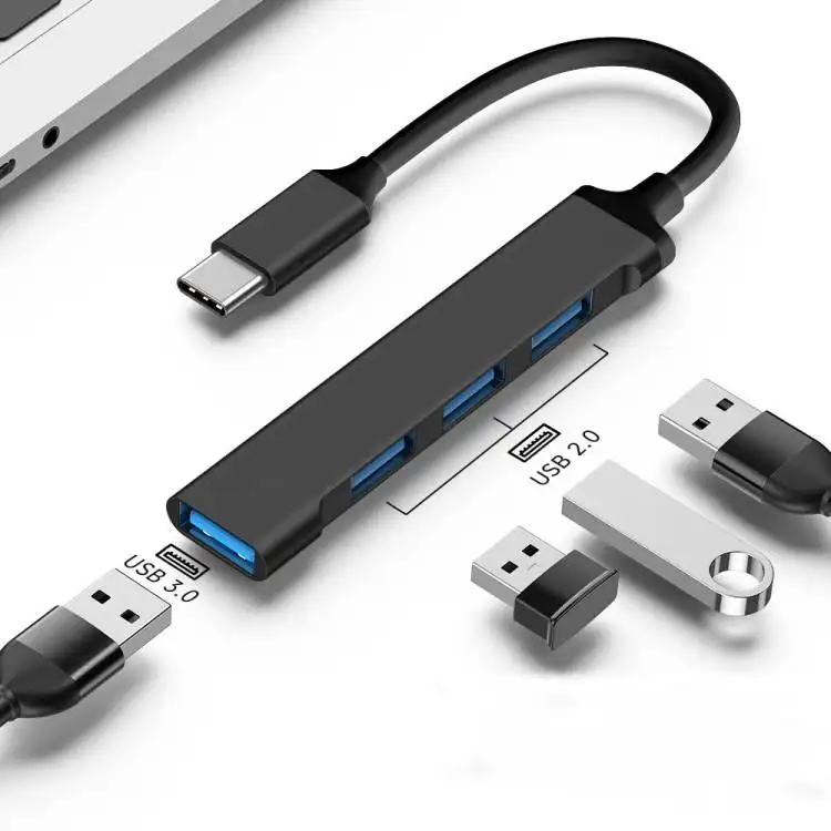 다기능 4 포트 USB 허브 도킹 스테이션 변환기 4 in 1 iPad 노트북 모바일 하드 드라이브에 대한 USB 3.0 도킹 스테이션