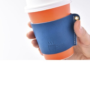 Fundas de cuero ecológicas personalizadas para vasos, fundas portátiles para botellas de agua, aislantes del calor y anti-escaldantes para té con leche - Product Image 3