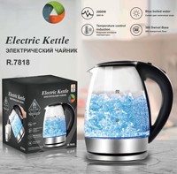 Bouilloire Électrique Transparente en Verre Sans Fil avec Arrêt Automatique et Protection Anti-Ébullition à Sec pour Ébullition Rapide – Vente en Gros