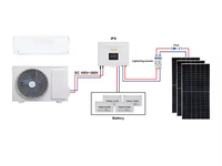 Alimentation hybride solaire de climatiseur fendue fixée au mur de système solaire de climatiseur Offre Spéciale