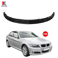KIETUNE E90 E91 Spoiler Depan Mobil Lip Bumper Performance Look Gloss Black untuk BMW Seri 3 Body Kit Aksesoris Mobil 2009-2011