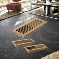 Grille d'aération HVAC rectangulaire moderne en fer, 4x10 pouces, réglable, avec double loquet à came et sortie de ventilation