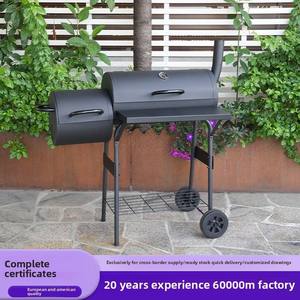 <span class=keywords><strong>Parrilla</strong></span> de barbacoa ahumadora de carbón multifunción negra resistente comercial al por mayor Barra de barbacoa de cocina al aire libre personalizable grande - Product Image 3