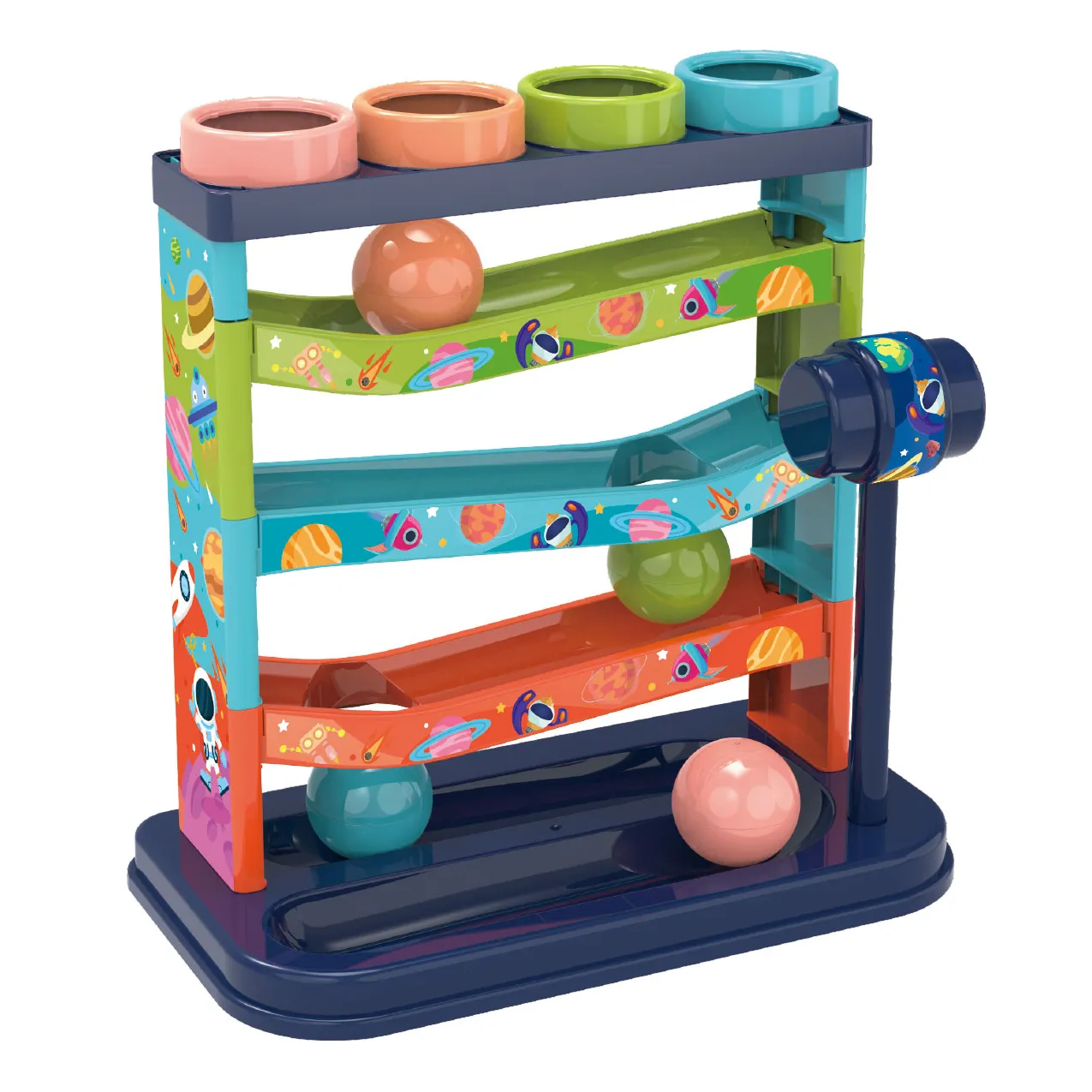 STEM Developmental Educational Toys Super langlebiges Pfund Ein Ball Funny Track Toy für Kleinkinder Kinder