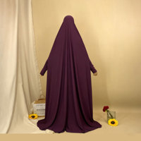 Abaya de prière portable antistatique grande taille, faite à la main, respirante, légère, en polyester, coupe ajustée, pour femmes musulmanes adultes