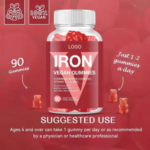 Les bonbons en fer végétaliens OEM/ODM, un supplément minéral riche en vitamines du complexe B et en zinc, favorisent l'absorption du fer - Product Image 2