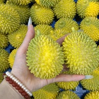 Balle anti-stress artisanale en forme de durian, à rebond lent, jouet de décompression en forme de fruit simulé, petit cadeau de vacances