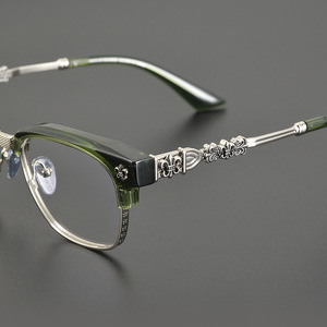 <span class=keywords><strong>Gafas</strong></span> Redondas sin Marco con Cruz de Corazón Cromada, Estilo Retro Clásico de Príncipe - Product Image 5