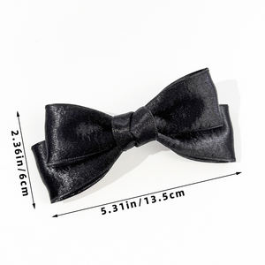 SASAACC francese elegante fermaglio per capelli con fiocco in raso, stile femminile e di fascia alta, Clip superiore, accessorio per capelli Versatile - Product Image 6