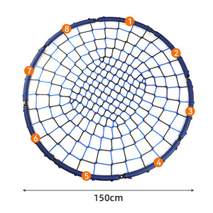 Columpio de cuerda para niños, hamaca exterior de 150 cm de diámetro, engrosada y resistente, para uso en parques infantiles - Product Image 1