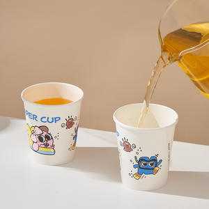 Gobelets en papier jetables à motif de dessin animé, 85 pièces, à paroi simple, pour fête, eau, thé, capacité inférieure à 100 ml - Product Image 4