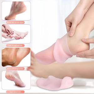 Nemlendirici ayak maskesi peeling silikon çorap plaj koruyucu çorap peeling silikon çorap ayak cilt bakımı - Product Image 2