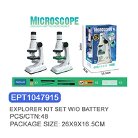 Ensemble de microscope STEM Explorer pour enfants Ept |   Amplification 1200X |   Kit scientifique complet pour les enfants de 6 ans et plus