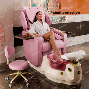 RONGJIA Meubles de salon modernes à succès, fauteuil de pédicure de luxe de haute qualité, fauteuil de massage électrique à remous, fauteuil de spa pour salon de manucure - Product Image 1