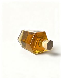 大容量 1000 毫升 多边形形状 酒瓶（适用于葡萄酒、威士忌、伏特加、啤酒、苏打水）带 T 型盖 - Product Image 4