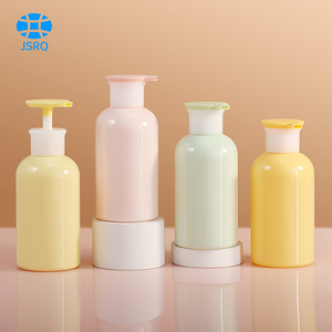 Chai dầu gội màu hồng rỗng 300ml, thiết kế bao bì chai dầu gội và dầu xả cho khách sạn, chai lotion có vòi bơm - Product Image 3