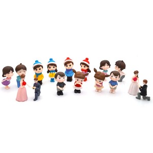 Statuette Promozionali in Miniatura di Sposi <span class=keywords><strong>Anime</strong></span> 3D, Giocattoli in Plastica Personalizzati per Proposte di Matrimonio - Product Image 3