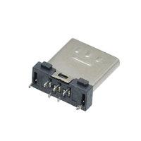 Conector macho tipo B de 5 pines de alta calidad, Micro USB 2,0, puerto de carga de carcasa niquelada, placa PCB, enchufe macho
