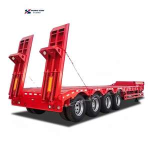चीन में 4-एक्सल 80 टन कम बेड ट्रेलर उत्पाद प्रकारः ट्रेलर परिवहन खुदाई और अन्य भारी मशीनरी - Product Image 1