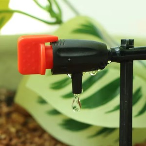 Système d'irrigation goutte à goutte réglable en PVC rouge-orange à connexion rapide pour plantes succulentes en pot, balcon et usage domestique - Product Image 3