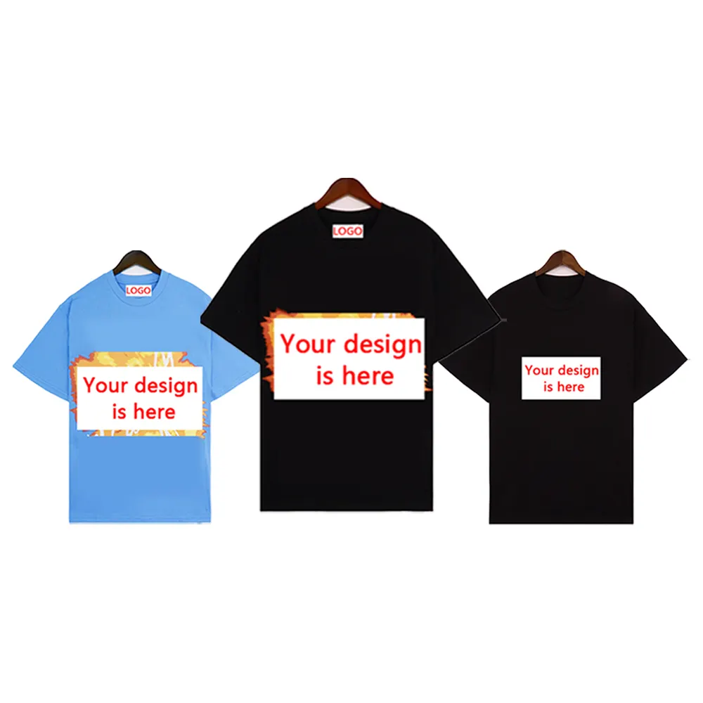 Venta al por mayor Elegance Denim hombres camiseta lágrimas con Puff impresión Logo diseñador marca Chic camiseta