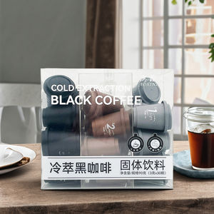 Capsula di caffè in scatola da 30 tazze di marca propria estratto a freddo gusto <span class=keywords><strong>amaro</strong></span> liofilizzato caffè nero sapore di cioccolato caffè istantaneo - Product Image 3