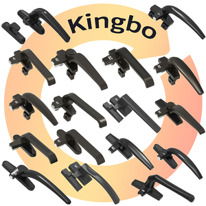 シングルポイントウィンドウハンドル7形状ハードウェアアルミニウムUpvcロック外観アクセサリープルメタルプッシュロープロファイル交換 - Product Image 1