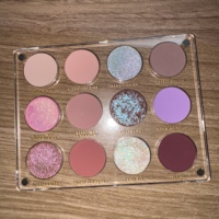 Palette acrylique 12 couleurs, fards à paupières, cosmétiques, maquillage, marque privée, pigment, palette de fards à paupières, marque privée, végan, sans cruauté