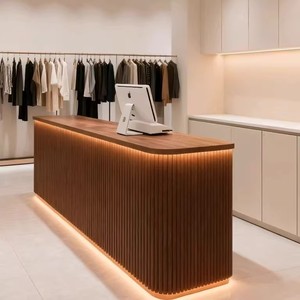 Mostrador de Recepción para Tienda de Ropa de Lujo, Clínica de Belleza, Salón de SPA, <span class=keywords><strong>Consultorio</strong></span> Dental y Recepción Médica - Product Image 1