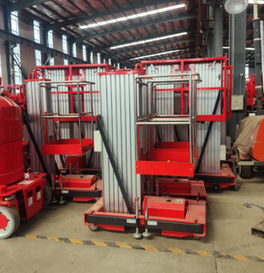 P-116 thủy lực nhôm Nâng Nền tảng/di động đơn/đôi <span class=keywords><strong>mast</strong></span> làm việc trên không nâng bảng - Product Image 3