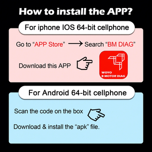 WOYO CTB008PRO Strumento Diagnostico Wireless OBD per Moto B-M-W, Compatibile con iOS e Android, Universale, Lettura e Cancellazione Errori, Nero Rosso - Product Image 3