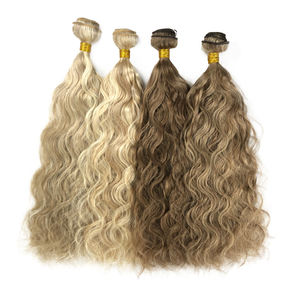 Bundel Jalinan Rambut Highlight Keluaran Baru, Ditarik Ganda 16 Sampai 26 Inci Raw Virgin 100% Rambut Berwarna Manusia Brasil Menenun - Product Image 3