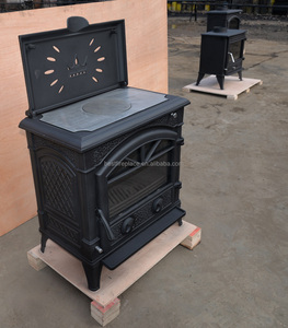 Poêle à bois en fonte de style européen moderne avec four pour chauffage intérieur, écologique - Product Image 6