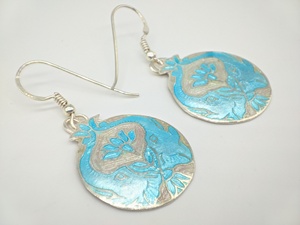 Boucles d'oreilles artisanales en argent sterling 925 massif pour femmes, bijoux fantaisie, fournisseur en gros, usine de bijoux sur mesure, vente en gros - Product Image 3