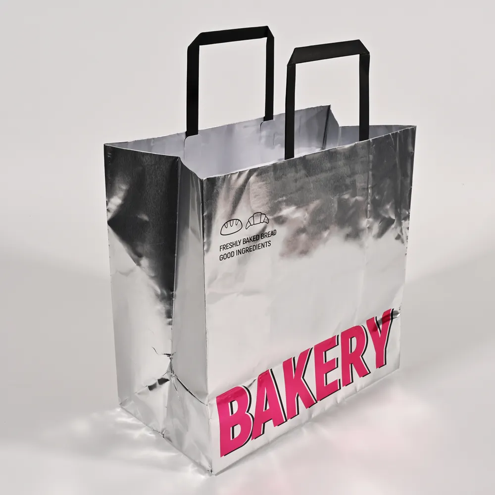 Rekabetçi fiyat moda özel ambalaj kağıdı çanta tedarikçisi ekmek kağıt torba kek kağıt torba